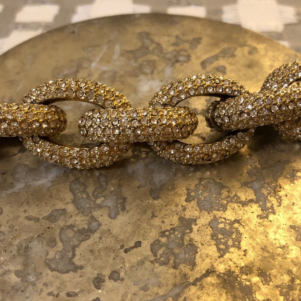 J.Crew Classic Pave Chain Link Bracelet - Picture 5 of 7